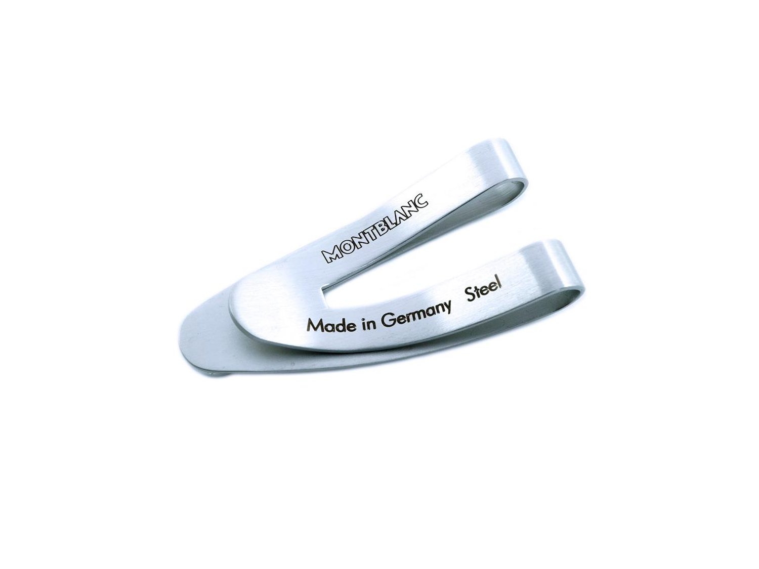 Fermasoldi outlet montblanc acciaio