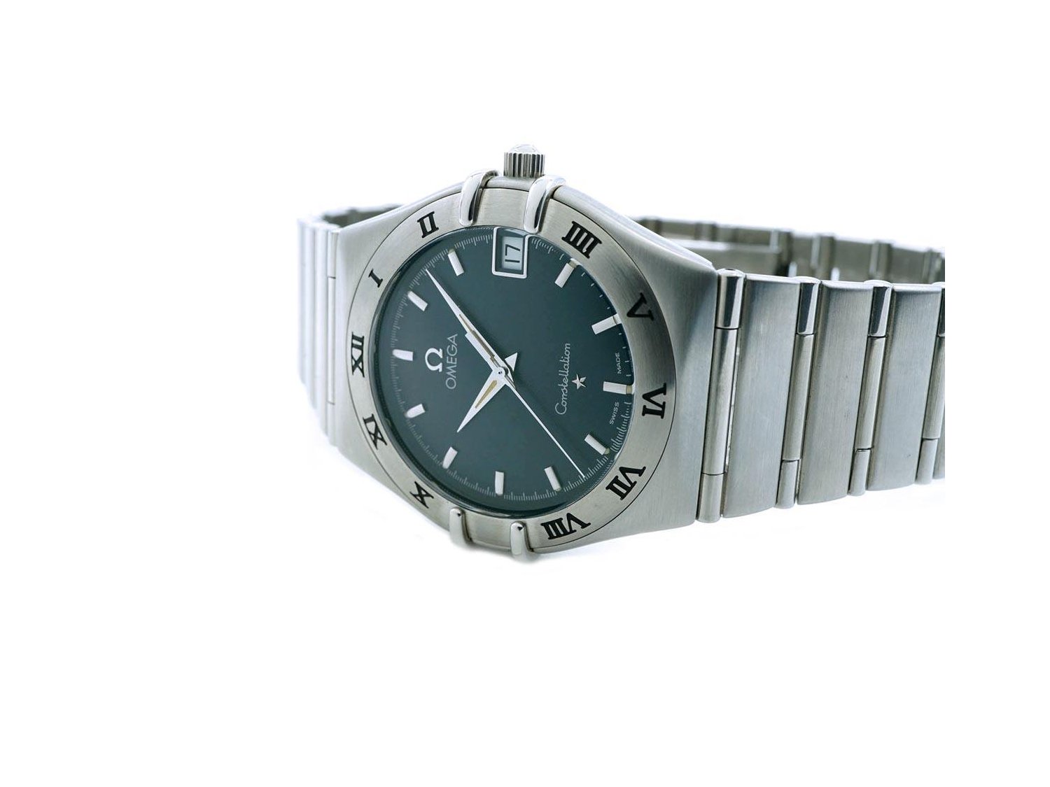 OMEGA Constellation Lady Quartz in polished steel Gray Ref. 1512.40.00. NEW