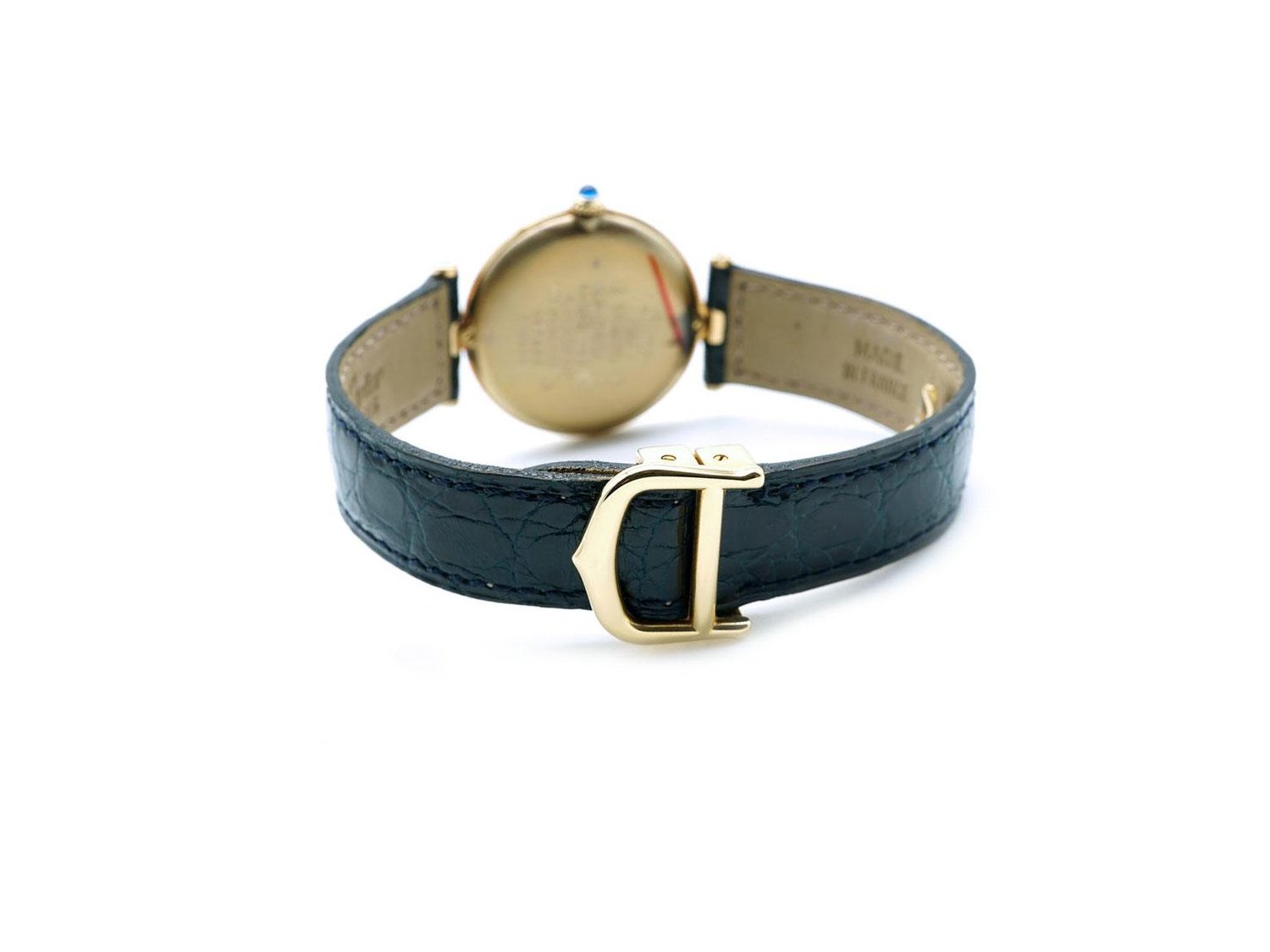 CARTIER Vendome Quartz in 925 silver gold plated Vermeil Argente. NEW