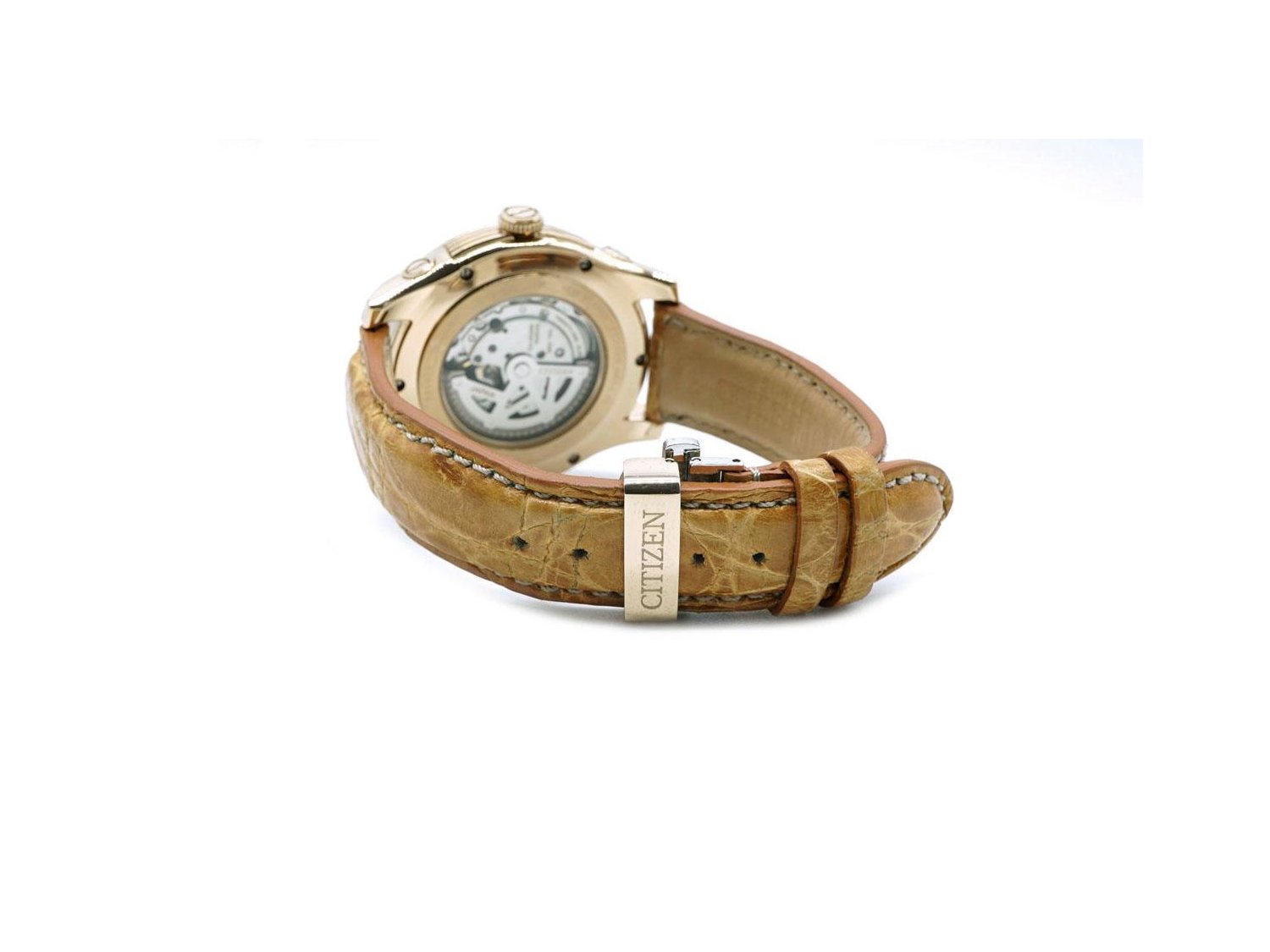 CITIZEN 24H Automatico in acciaio placcato oro Argente AUT Ref. NP3013 28D. USATO