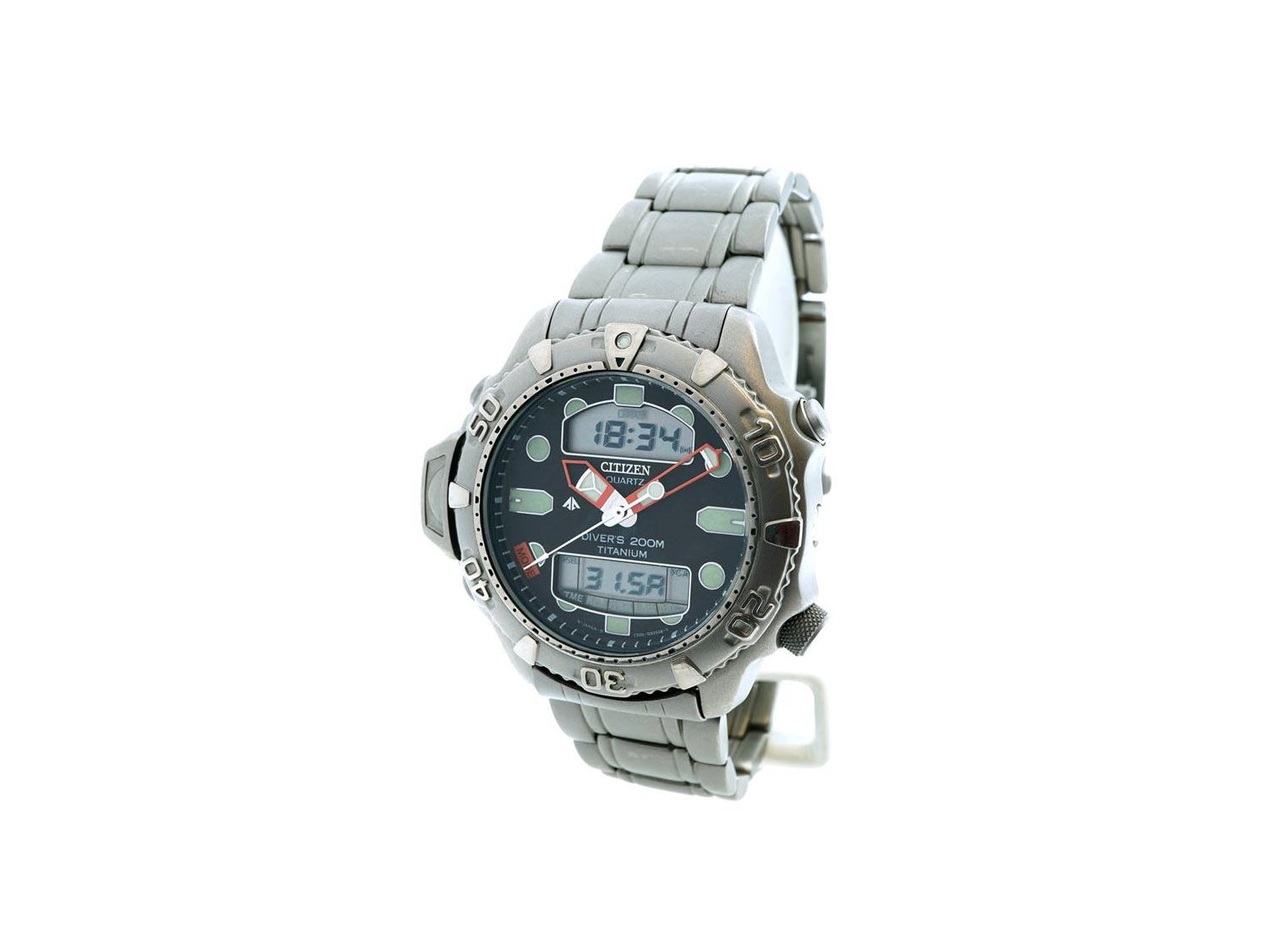 CITIZEN Promaster Aqualand II in titanio Nero Ref. JP1030 53E. USATO