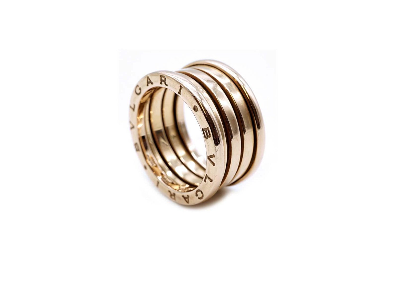 BULGARI anello B.Zero1 a quattro fasce in oro rosa 18Kt Misura 15 Ref. 348783. USATO Lister Agent