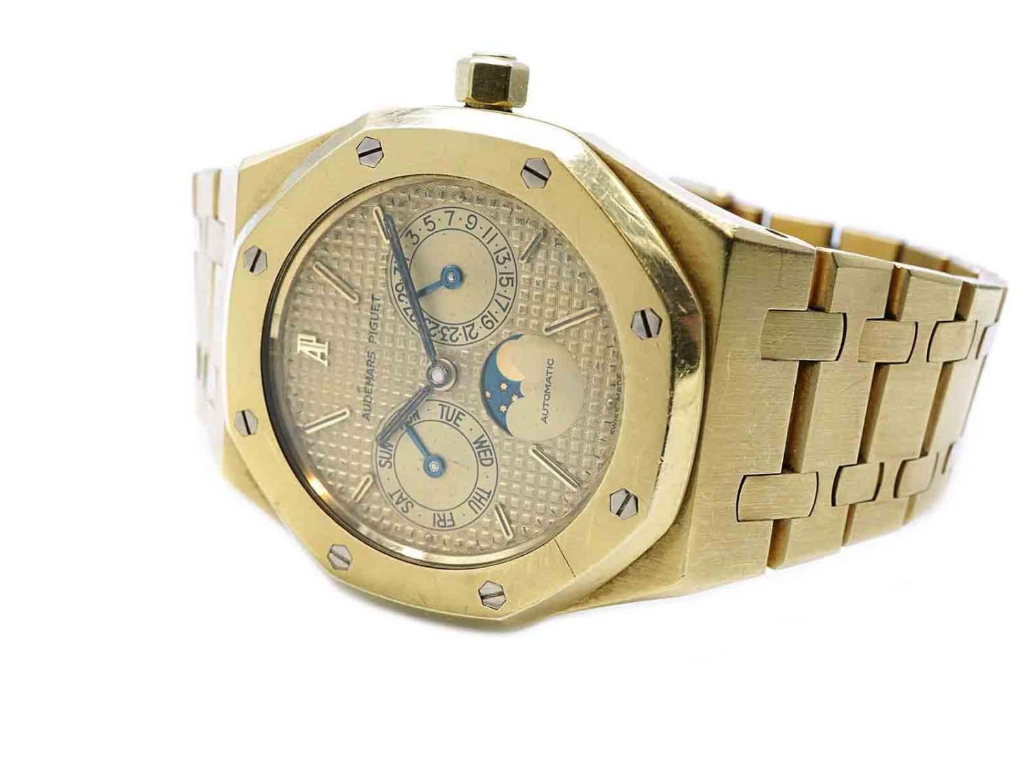 AUDEMARS PIGUET Royal Oak con Fasi Luna automatico in oro giallo 18Kt Ref. BA25594 477BA. USATO