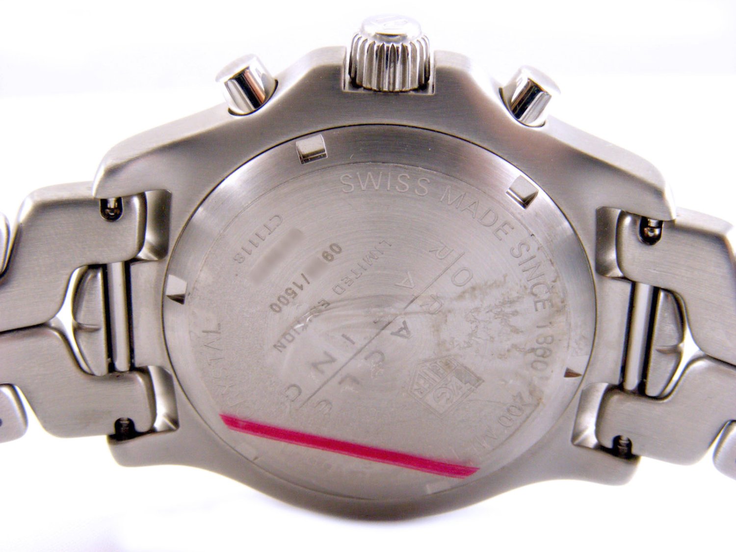 TAG HEUER Link Oracle Racing Chronograph in steel Limited Edition