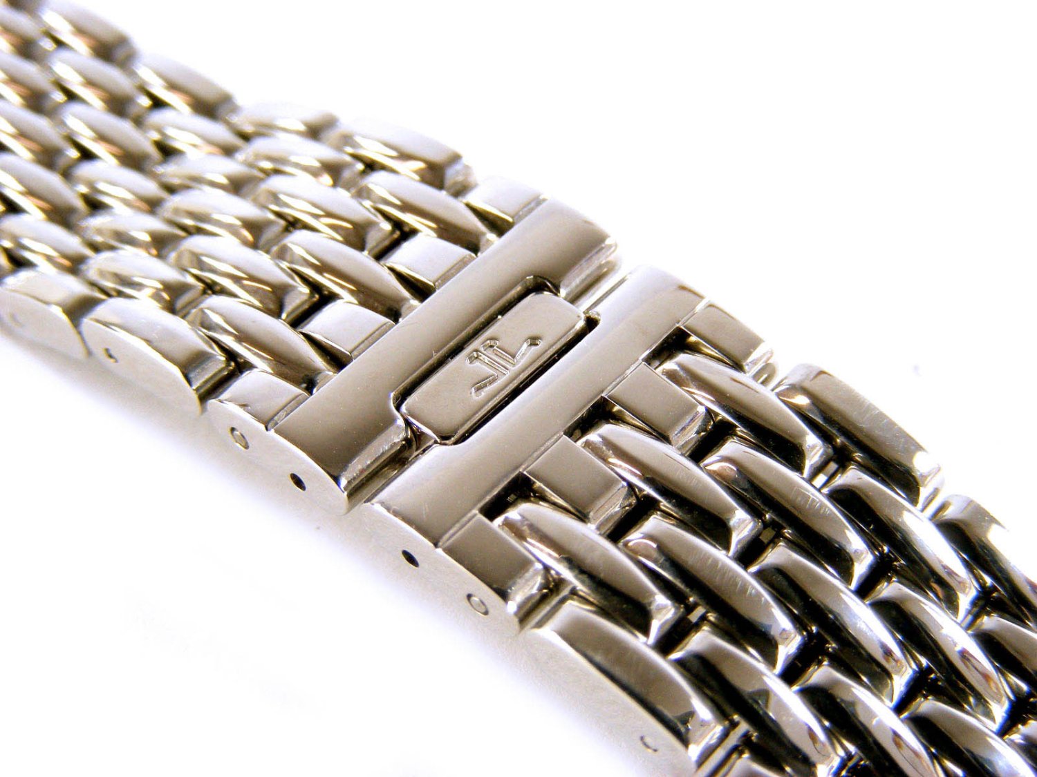 JAEGER LeCOULTRE bracelet for Reverso in steel with branded folding clasp MM 19 00. NEW