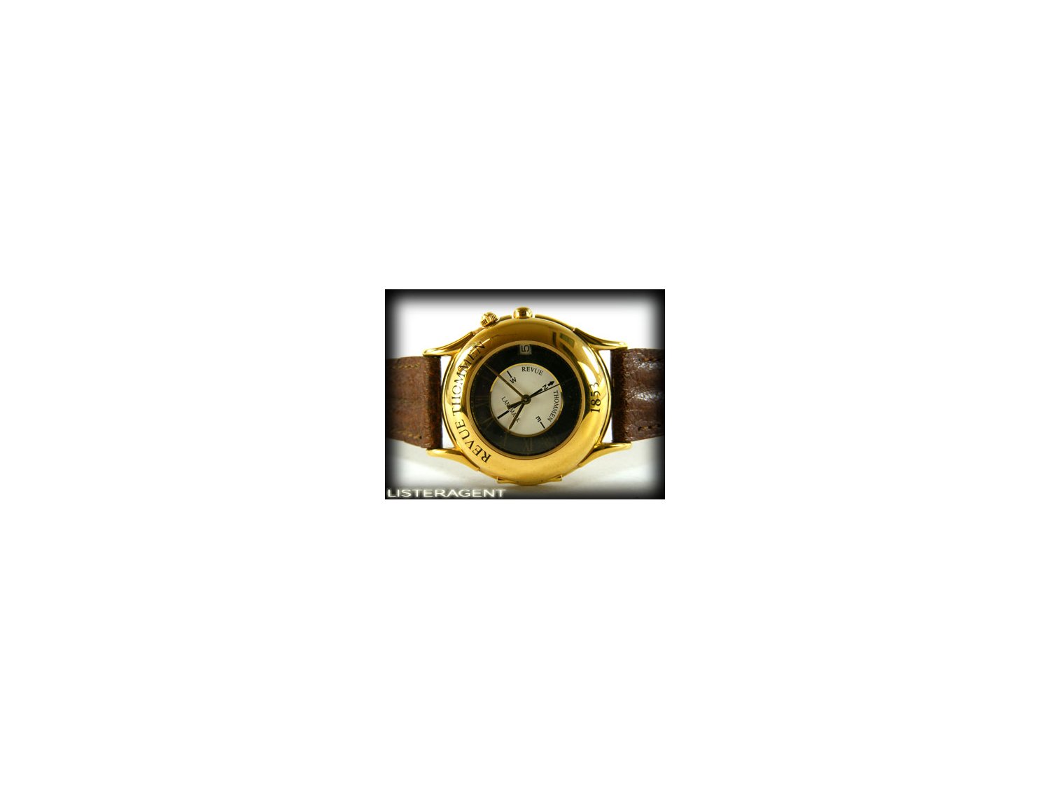 REVUE THOMMEN Landmark in goldplated steel Ref. 5822002. NEW