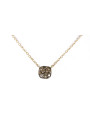 POMELLATO necklace Nudo Solitaire in 18Kt rose gold and 18Kt white not rhodium-plated gold with brown diamonds ct 0,80 Ref. FB601O6BR. NEW!