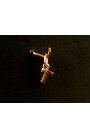DODO by Pomellato pendant small size Letter T in 9Kt rose gold Ref. DLET9PT. NEW!