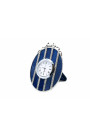 OROLOGIO da tavolo in argento 925 e smalto blu. NUOVO!