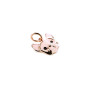 DODO by Pomellato pendant My True Love French Bulldog in 9Kt rose gold and enamel Ref. DKMDOGFB9ACK. NEW!