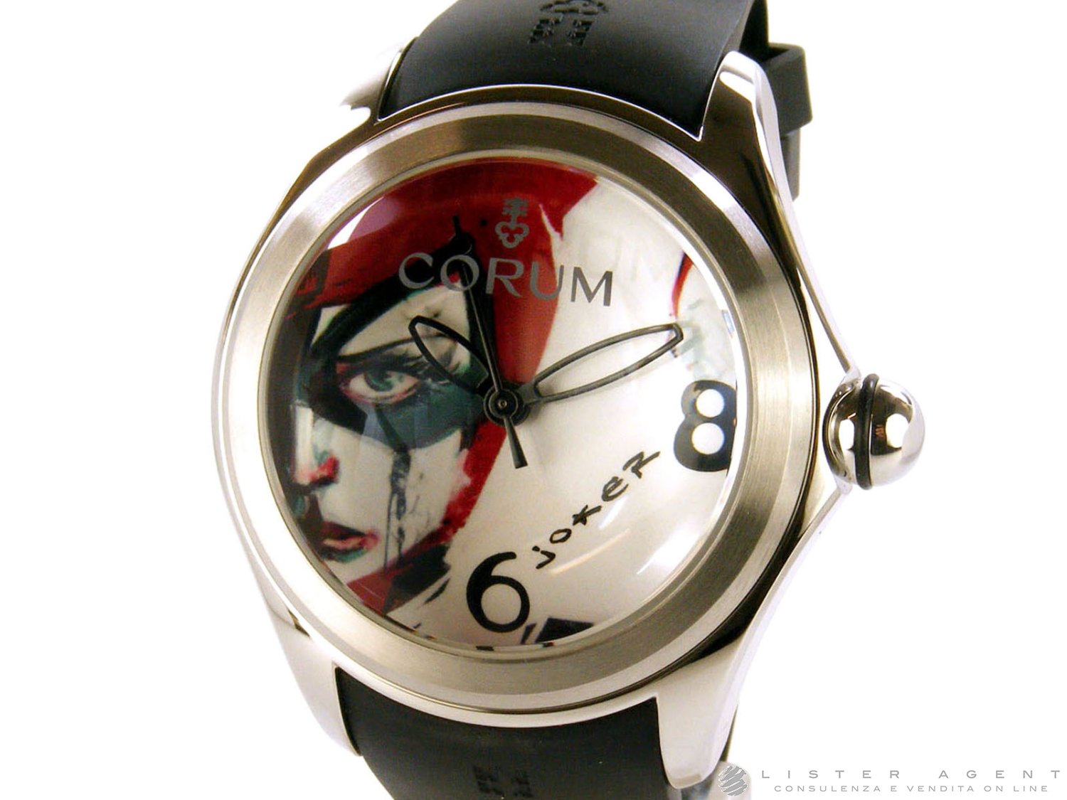 Jeu de bulles CORUM Joker Limited Edition en acier AUT 082.310.20 0371JO01. NEUF Lister Agent