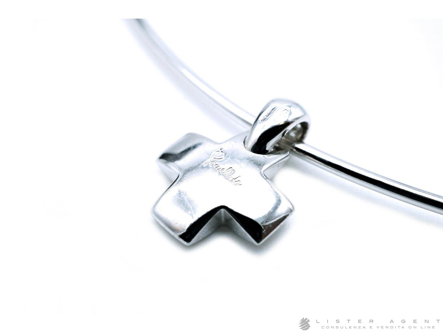 Diamanti Pomellato Croce Oro Bianco POMELLATO Collana Semirigida