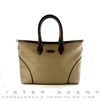 Sac MONTBLANC Signature femme en cuir marron avec zip Ref. 107780. NEUF!