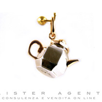 POMELLATO pendentif Five O'Clock en argent 925 et or rose 18Kt Ref. MB10807AESAG. NEUF!