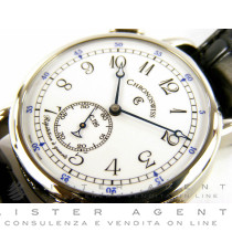 CHRONOSWISS Répétition à quarts en acier Blanc AUT Ref. CH1643. NEUF!