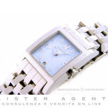 EBERHARD Gingi Date en acier nacre Bleu ciel Ref. 61007CA2. NEUF!