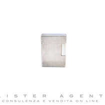 S.T.DUPONT mini briquet en acier avec décor Godron vertical Ref. 0013110. NEUF!