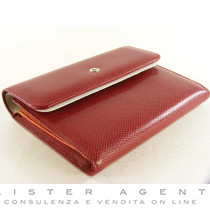 MONTBLANC Bohéme portefeuille 3cc en cuir Rouge Ref. 35352. NEUF!