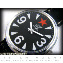 CCCP Montre-montre à temps seulement Seul le temps en acier Remontage à la main noir Ref. SR.X.1. NEUF!