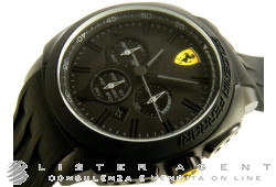 SCUDERIA FERRARI Aerodinamico Chronographe en polycarbonate et acier Noir Ref. 0830114. NEUF!