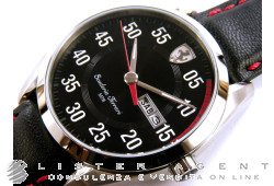 SCUDERIA FERRARI D50 Day-Date en acier Noir Ref. 0830173. NEUF!