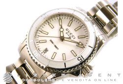 GUCCI Dive Medium Mod. 136MD in acciaio Bianco Ref. YA136402. NUOVO! -50%