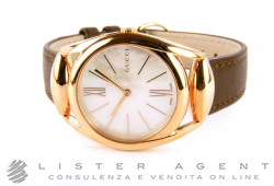 GUCCI Horsebit small Mod 140SM in acciaio laminato oro rosa Ref. YA140507. NUOVO! -50%
