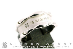 SALVINI bague Sunny en or blanc 18Kt avec diamant ct 0.01 Ref. 20076547. NEUF!