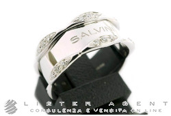 SALVINI bague en or blanc 18Kt avec diamants ct 0,24 Ref. 20075611. NEUF!