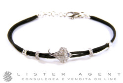 GIOVEPLUVIO bracelet Ray en or blanc 18 carats avec diamants et saphirs. NEUF!