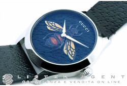 GUCCI Mod. 126MD G-Timeless en acier noir Ref. YA1264067. NEUF!