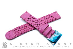 DODO by Pomellato bracelet en cuir torsadé de couleur fuchsia MM 18.00. NEUF!