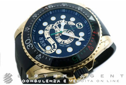 GUCCI Dive en acier plaqué or jaune Noir Ref. YA136219. NEUF!