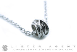 FILODELLAVITA by Rubinia mini bague et chaîne rolò en or blanc 9Kt Ref. AN1005B-CA121B90. NEUF!