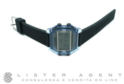 XIAM Grande montre en polycarbonate bleu Ref. IAM-115. NEUF!