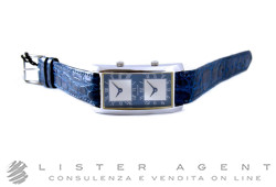 HAMILTON Dualtime en acier bleu et argenté Ref. 623312. NEUF!