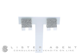 PREZIOSISMI orecchini pavè in oro bianco 18Kt con diamanti ct 0.82 Ref. 788590-2971. NUOVI!