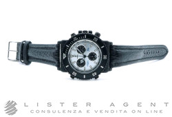 BREIL Manta Alarm Chronograph en acier Pvd Argenté Ref. 2509770583-Z960. NEUF!