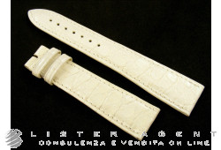 JAEGER LE COULTRE bracelet en cuir blanc MM 19,00. NEUF!