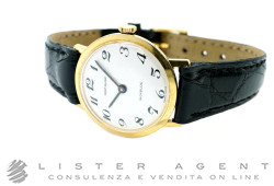 MONT-BLANC montre femme seulement temps à remontage manuel en or jaune 18Kt Blanc Ref.361. NEUF!