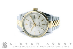 ROLEX Oyster Perpetual Datejust Automatique en acier et or jaune 18Kt Argenté Ref. 16013. D'OCCASION !