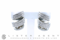 LEGNAZZI ROBERTO orecchini in oro bianco 18Kt con diamanti. NUOVI!