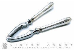 MORINI CACCIARI schiaccia noci in argento 800 e acciaio. NUOVO!