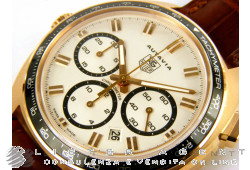 TAG HEUER Autavia Chronographe 70e Anniversaire Edition Limitée en or rose 18Kt blanc AUT Réf. CY5140.FC8158. NEUF!