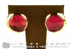 Boucles d'oreilles collection MARIA CALLAS Eclissi en or rose 18Kt avec tourmaline Ref. EC01 / 4R11. NEUF!