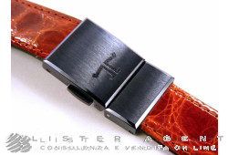 Bracelet JAEGER-LeCOULTRE en cuir de crocodile marron MM 15. NEUF!