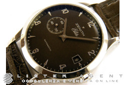 ZENITH Elite Small Seconds en acier brun AUT Réf. 01.1125.680. NEUF!