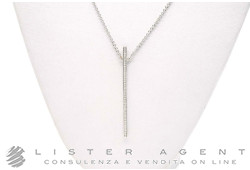 GIORGIO VISCONTI collana in oro bianco 18Kt con diamanti ct 0.32. NUOVA!