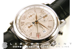 MONTBLANC Star Roman Chronographe UTC Edition spéciale "Carpe Diem" en acier Argenté AUT Réf. 113880. NEUF!