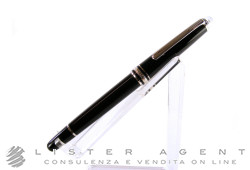 MONTBLANC stylo roller Diamond Classique en lacqueur noir avec diamant ct 0.03 Ref. 105982. NEUF!